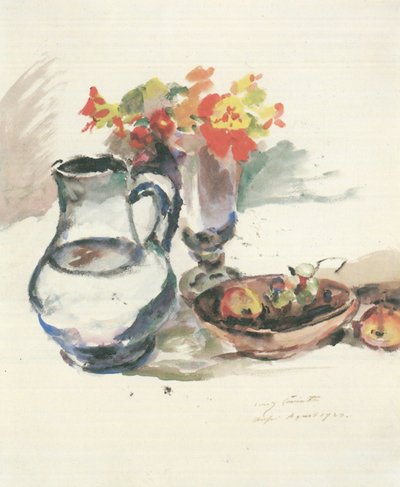 Still Life with Capuchin Straw by Lovis Corinth